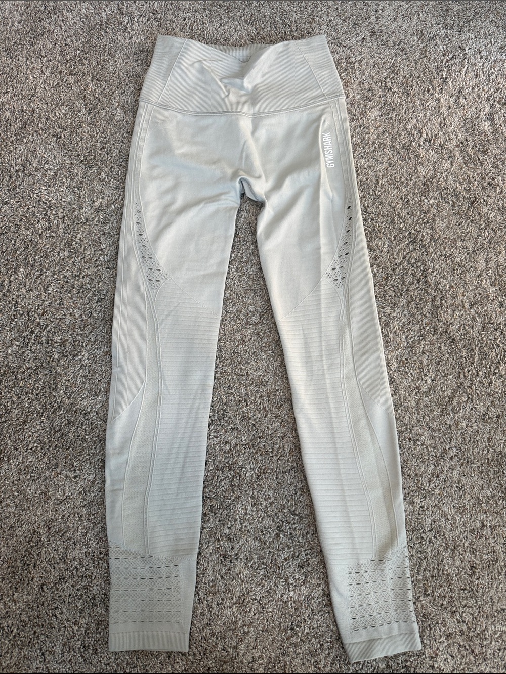 Gymshark Light Grey Seamless High-Waist Jeggings